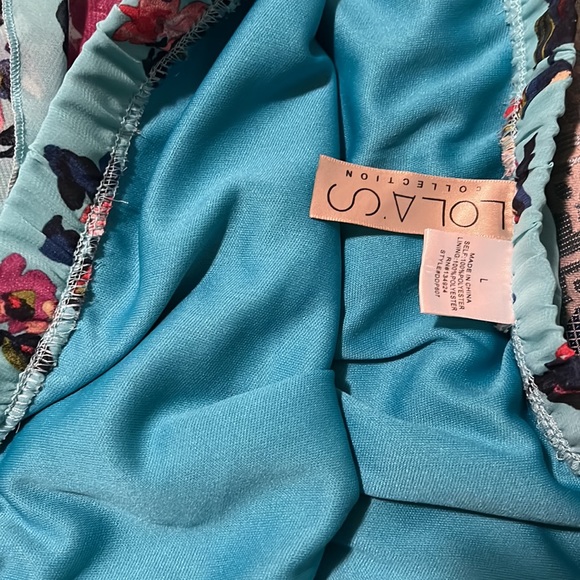 Colorful Floral strapless Sundress. - Picture 8 of 8